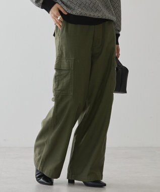 AMERICAN HOLIC 綿スラブカーゴパンツ Khaki