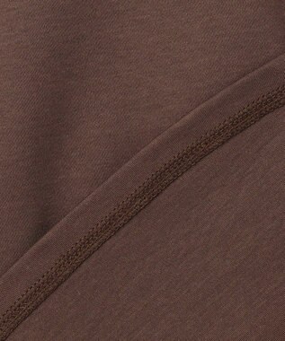 ANY L 【WEB限定】シルケットスムースツイストスリーブカットソー ブラウン