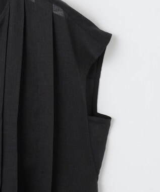 自由区 【カタログ掲載・接触冷感・洗える】シアーラミーローンフレンチスリーブ ワンピース セピア