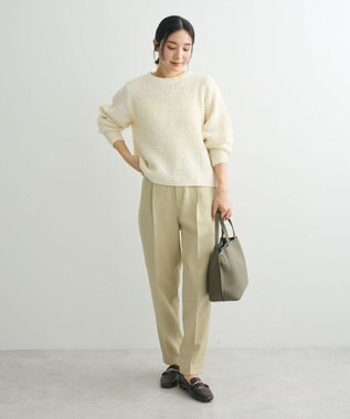 Green Parks テープヤーンニットプルオーバー Ivory