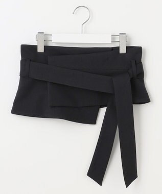 23区 L 【エステータ】ウールダブルクロス カマーバンド ブラック系