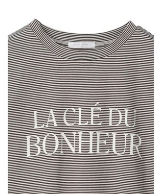 Green Parks 半袖ボーダーロゴＴＥＥ Brown