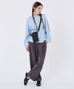 LeSportsac MINI PHONE CROSSBODY/リサイクルドブラックJP リサイクルドブラックJP