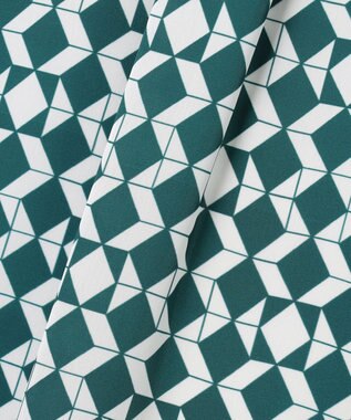 JOSEPH ダイヤゴナルプリント×ニット　ドレス Dark Teal