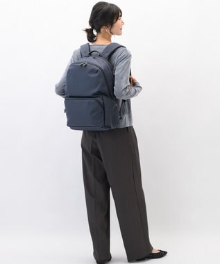 ACE BAGS & LUGGAGE W&.Day/Night ポッケスアプト ラウンドリュック B4サイズ 15.6インチPC収納 20222 ダブルアンドデイナイト ブルーグレー