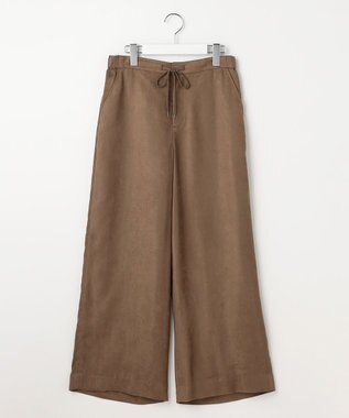 J.PRESS LADIES L マイクロライトスエード ワイド パンツ モカ系