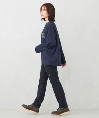 JOSEPH ABBOUD MOUNTAIN 【UNISEX】マスクホルダー付 オーガニックTシャツ ダルブルー系