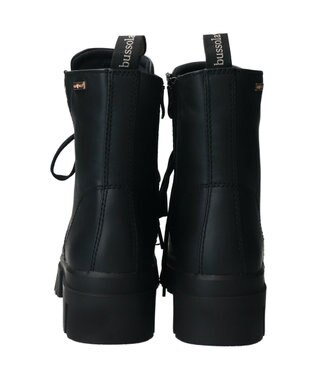 INTER-CHAUSSURES 【BUSSOLA】防水レースアップショートブーツ ブラック