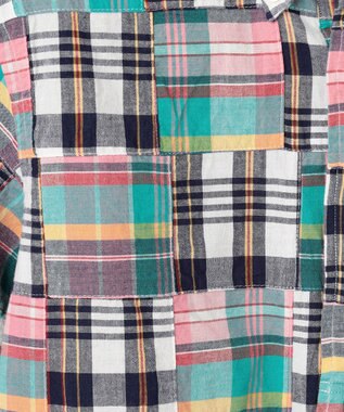 J.PRESS MEN 【KING SIZE】パッチワーク プルオーバーシャツ ピンク系9