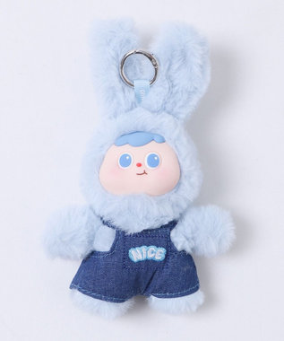 WEGO ぷっくりサロペうさちゃんぬいぐるみキーホルダー