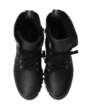 INTER-CHAUSSURES 【BUSSOLA】防水レースアップショートブーツ ブラック