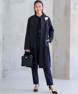 組曲 ベルトデザインスクエアショルダーバッグ ブラック系