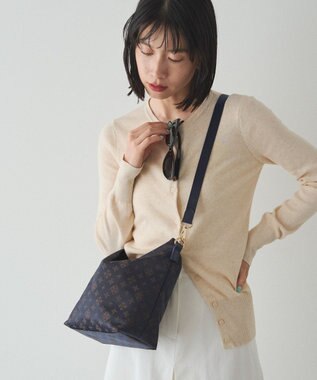 russet ナイロンジャガード2WAYミニショルダーバッグ(CE-1627) Purple/BR