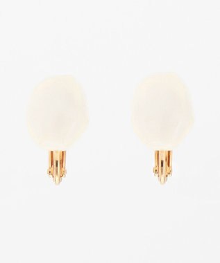 ANY SIS 【2WAY】ストーン イヤリング アイボリー系