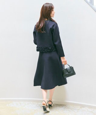 Feroux フリル ニット セットアップ ネイビー系