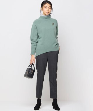 組曲 ポインテッドトゥサイドゴアブーティー ブラック系