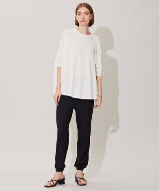 ICB 【洗える・接触冷感】アトラストリコット ジョグパンツ ブラック系