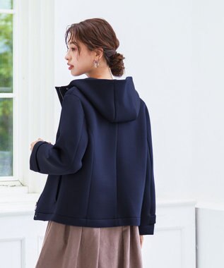 Tiaclasse ショートパーカーコート ネイビー