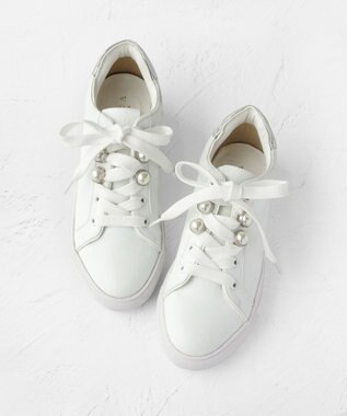 TOCCA 【晴雨兼用】PEARL POINT RAIN SNEAKERS スニーカー アイボリー系