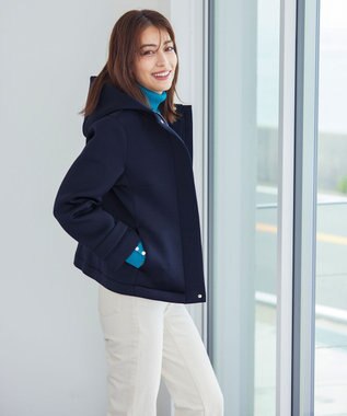 Tiaclasse ショートパーカーコート ネイビー