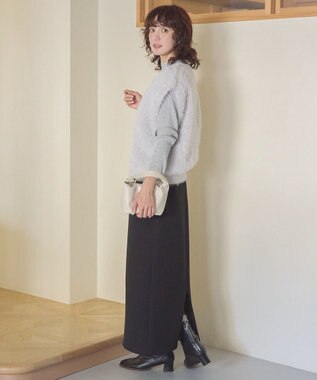 AMERICAN HOLIC ダンボールポンチタイトスカート Black