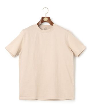 J.PRESS MEN 【ビジネス対応】【吸湿速乾】【J.PRESS PREMIUM JERSEY】 シアサッカー Tシャツ ベージュ系
