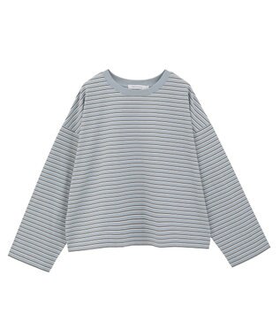 AMERICAN HOLIC カラーボーダークロップド丈プルオーバー Brown