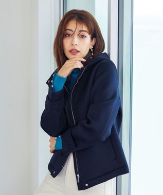 Tiaclasse ショートパーカーコート ネイビー