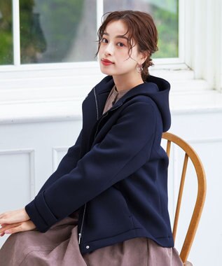 Tiaclasse ショートパーカーコート ネイビー