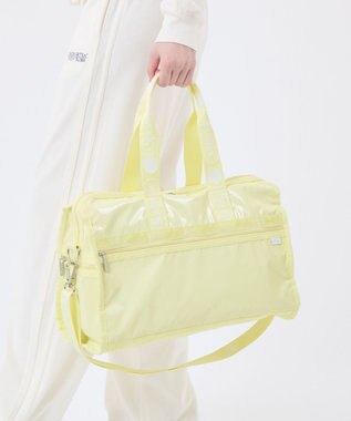 LeSportsac DELUXE MED WEEKENDER MH/ロゴジャガードライムスナイデル ロゴジャガードライムスナイデル