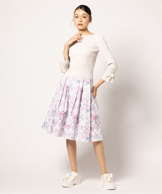 TOCCA 【洗える】ZIGZAG KNIT プルオーバー ライトグレー系