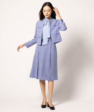 TOCCA 【洗える】MIST TWEED ジャケット ブルー系5