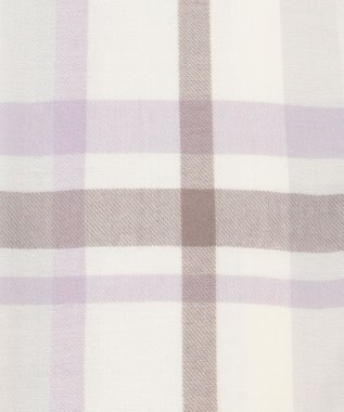 ANY SIS マルチチェック ストール ラベンダー