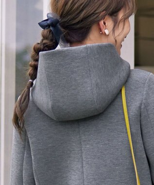 Tiaclasse ショートパーカーコート チャコールグレー