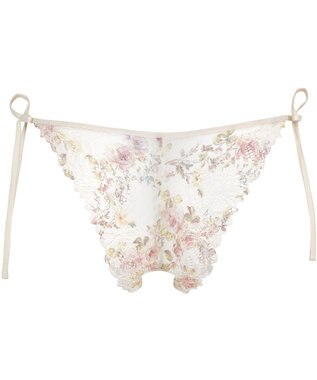 WACOAL Ｔバック ショーツ 【リボンブラ 脇すっきり】 BRB433とペア はきこみ丈あさめ バックのかぶりが広め ソング レディース PRA433 /ワコール ベージュ