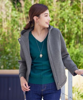 Tiaclasse ショートパーカーコート チャコールグレー