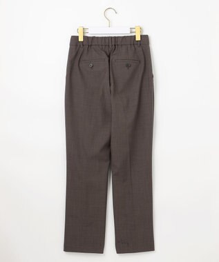 ANY SIS L ウーステッドエステル テーパード パンツ モカグレー