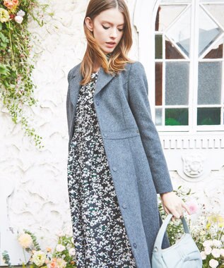 TOCCA 【消臭】MILKY PUFF ウールコート チャコールグレー系