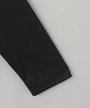 GOTAIRIKU 【綿100％】カバーネック ドレスTシャツ_ロング ブラック系