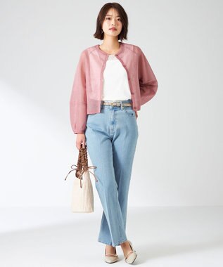 ANY SIS メタルポイントバックル ベルト ベージュ