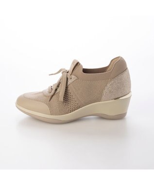 Riz raffinee <Riz raffinee>ヒールアップニットスニーカー ベージュ