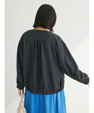 Green Parks イージーケア　Ｖネックブルゾン Black