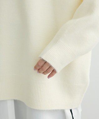 Green Parks ・Ｐｅｔｉｔ　Ｆｌｅｕｒ　深Ｖネックニットチュニック Off White