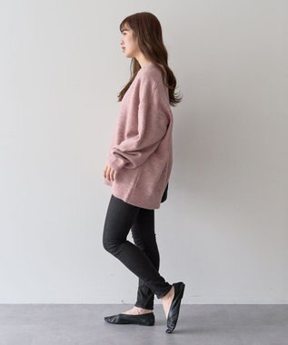 Green Parks ・Ｐｅｔｉｔ　Ｆｌｅｕｒ　深Ｖネックニットチュニック Pink