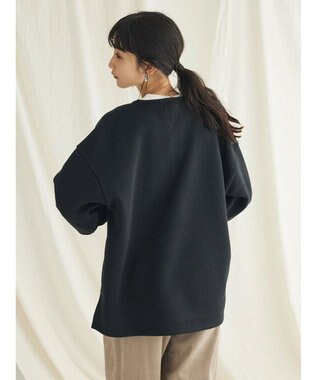 CRAFT STANDARD BOUTIQUE ニットフリースキーネックプルオーバー Black