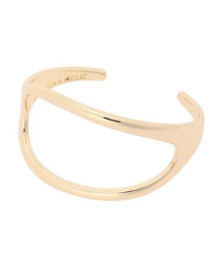 AMERICAN HOLIC 変形ラウンドバングル Gold