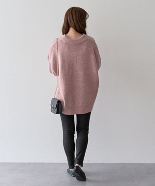 Green Parks ・Ｐｅｔｉｔ　Ｆｌｅｕｒ　深Ｖネックニットチュニック Pink