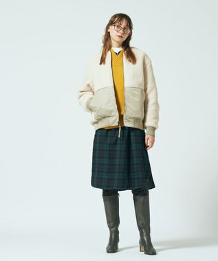 J.PRESS YORK STREET 【UNISEX】リバーシブルMA-1 ベージュ系