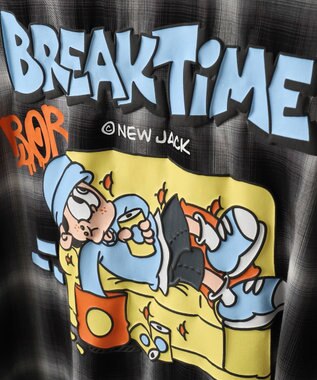 WEGO 【ユニセックス着用アイテム/綿100%/MLサイズ展開】別注NEW　JACKオンブレチェックシャツ（S） ブラックチェック1