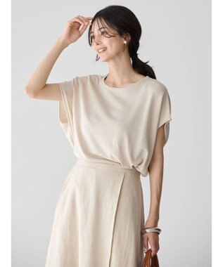 AMERICAN HOLIC 前振りニットフレンチスリーブプルオーバー Ivory